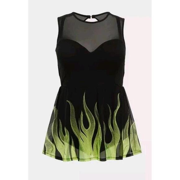 torrid Other - Disney Sleeping Beauty Maleficent Underwire One-Piece Skater Swim Dress Torrid 1